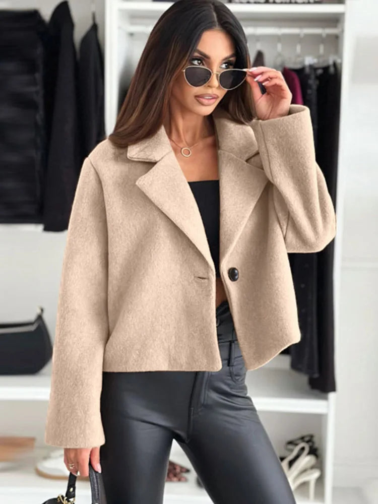 Chaqueta de lana entallada para mujer PIPA-AV COAT