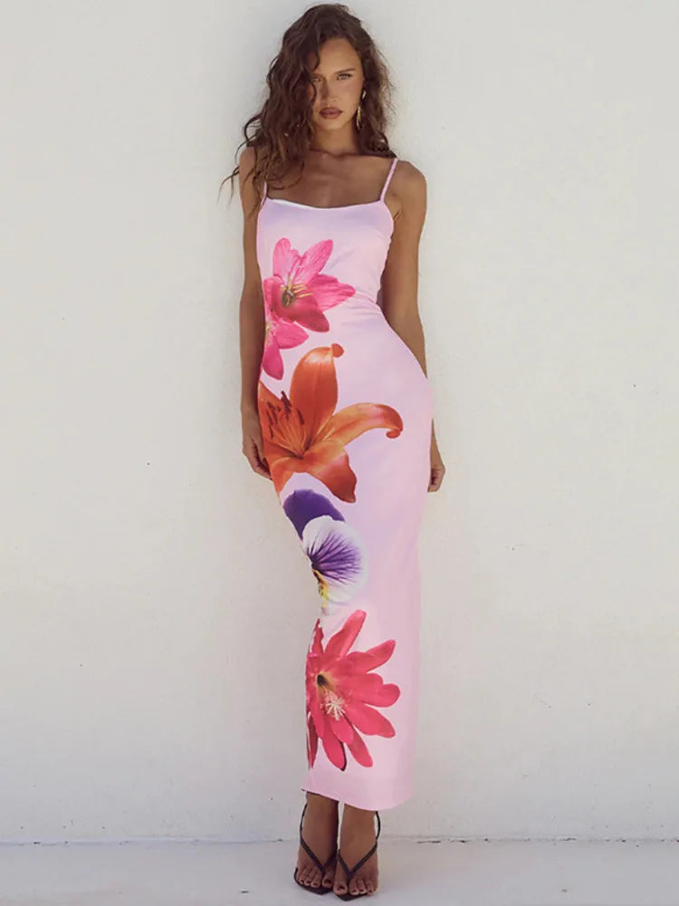 Long floral dress PIPA-AV COLLECTION