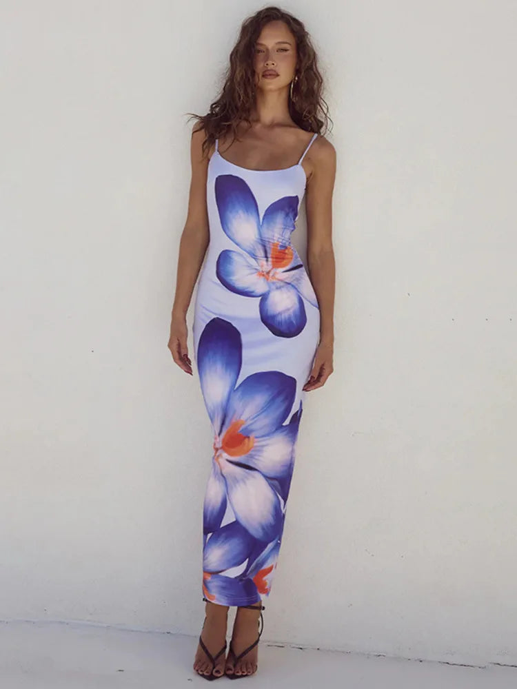 Long floral dress PIPA-AV COLLECTION