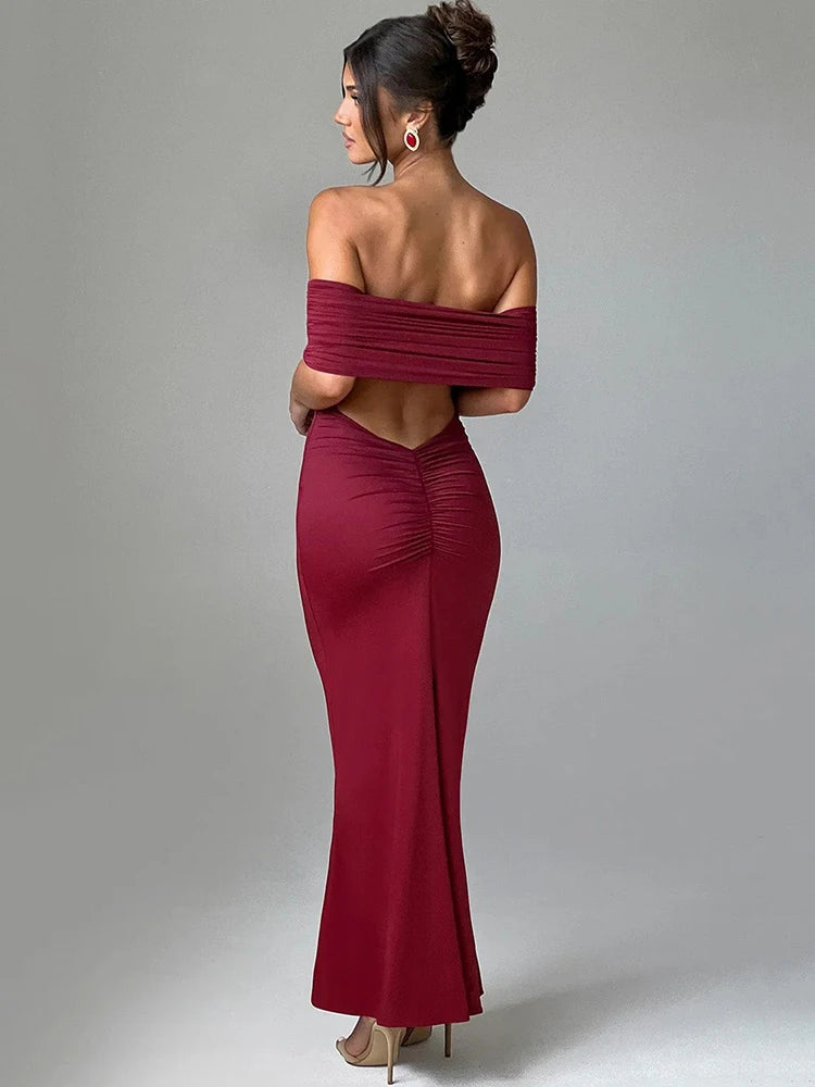 Long backless dress PIPA-AV COLLECTION