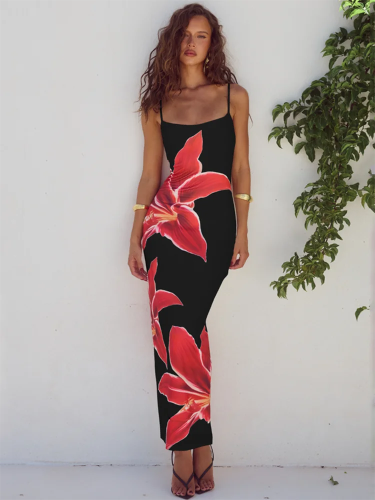 Long floral dress PIPA-AV COLLECTION